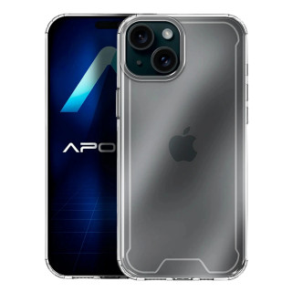 Funda gel transparente iPhone 15 Plus con refuerzo