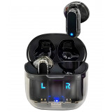 Auriculares Stereo Bluetooth Dual Pod Earbuds COOL Crystal Negro