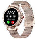 Smartwatch Cool Dover Metal + Correa Silicona Rosa