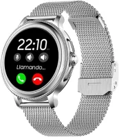 Smartwatch Metal + Silicona Cool Dover Gris (Llamadas, Salud, Deporte, Correa Extra)