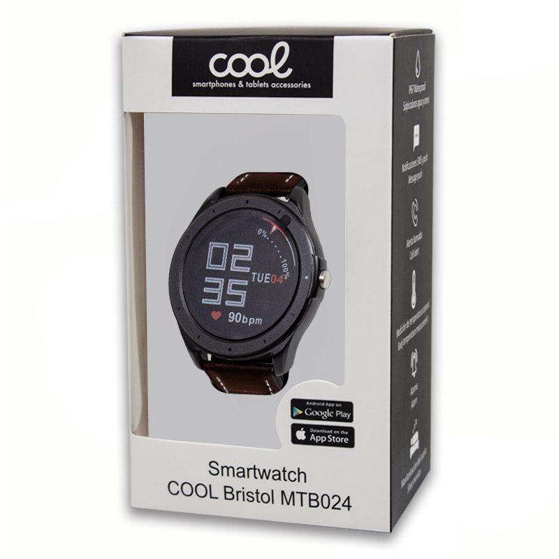 Smartwatch COOL Bristol Correa Piel (Temp. Corporal, Podómetro, Pulsómetro) #7