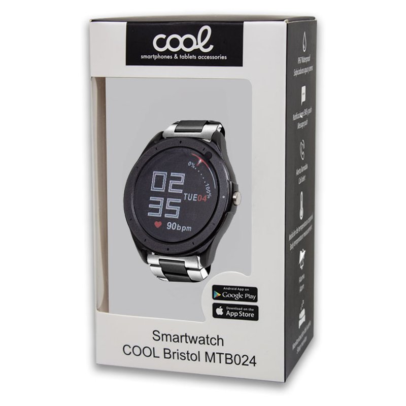 Smartwatch COOL Bristol Silver Metal Edition (Temp. Corporal, Podómetro, Pulsómetro) #4