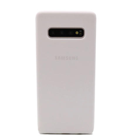Funda suave de silicona Samsung S10 - Blanco