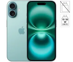 iPhone 16 128GB &middot; Como nuevo &middot; De exposici&oacute;n &middot; Bater&iacute;a 100% &middot; Caja original Verde Azulado