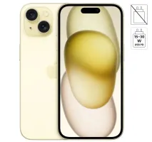 iPhone 15 256GB Sin activar &middot; Bater&iacute;a 100% Amarillo