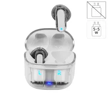 Auriculares Stereo Bluetooth Dual Pod Earbuds COOL Crystal Blanco