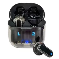 Auriculares Stereo Bluetooth Dual Pod Earbuds COOL Crystal Negro Negro