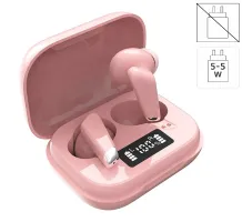 Auriculares Stereo Bluetooth Earbuds COOL URBAN LCD Rosa