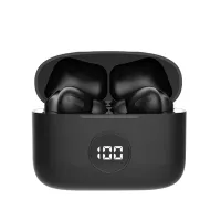 Auriculares Stereo Bluetooth Earbuds Lcd COOL AIR PRO Negro Negro