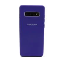 Funda suave de silicona Samsung S10 Púrpura